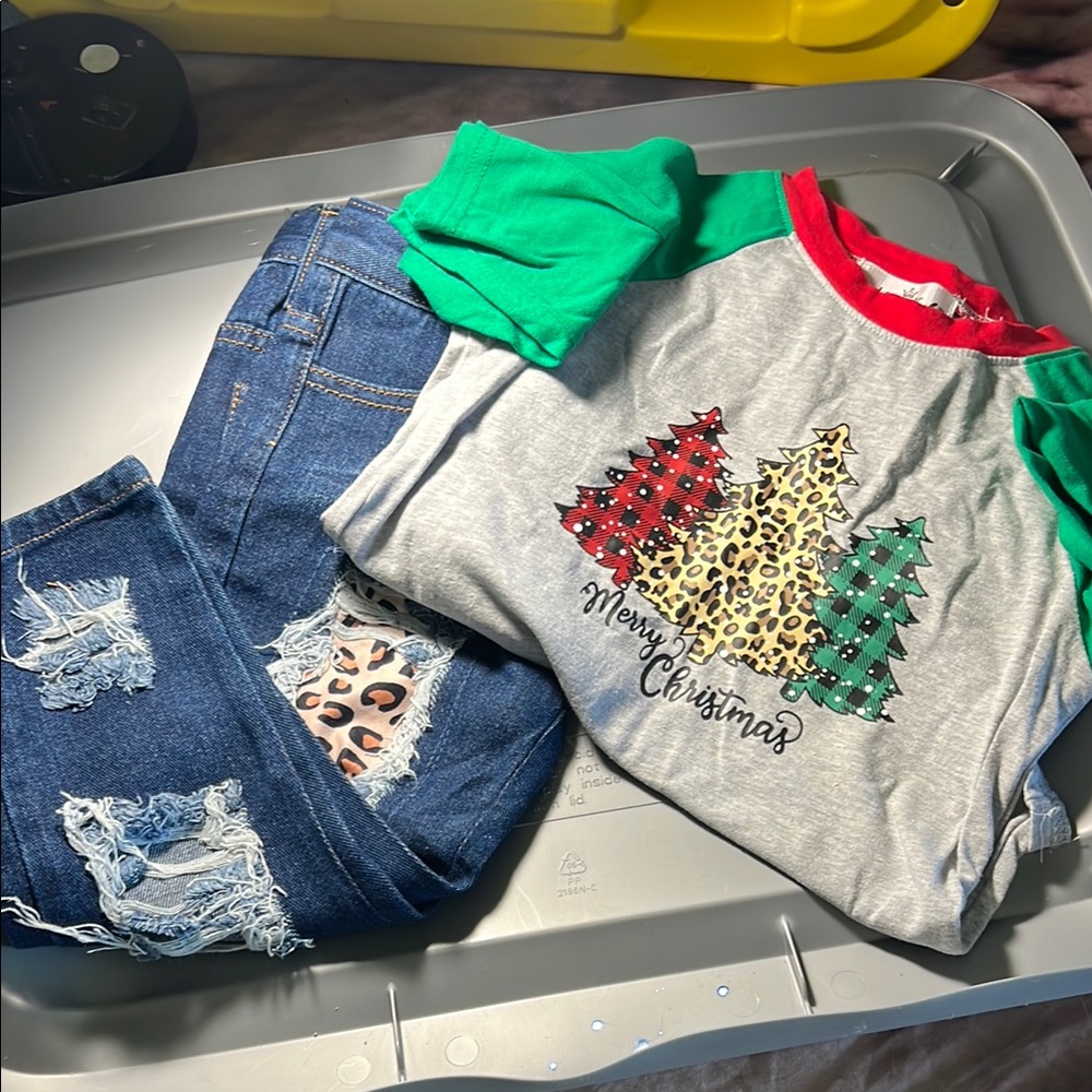 Christmas Tree Graphic Kids Shirt